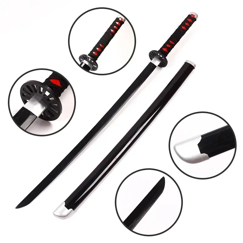 104cm Demon Slayer Tanjirou Katana Sword Japanese Sword Killer Devil Katana Blade Diffuser Cosplay Prop Real Size Anime Toys