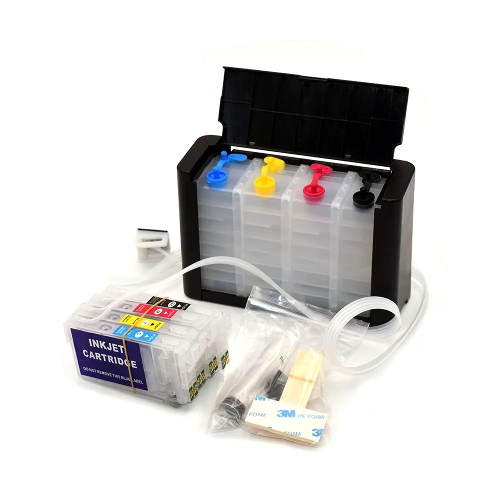 Sistema Ciss Vazio com Chip Descartável Epson Ec-c7000 Wf3820 3825 4830 4835 Wf7830 Wf-7830 Wf-7840 Wf-7845 T812 T812xl