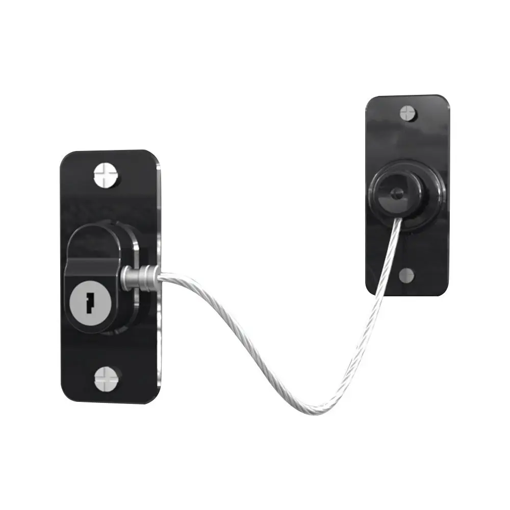 Child Safety Lock Cabinet Refrigerator Door Lock Stainless Steel Cable Protection Children Baby Home Window Lock Strong Fixation