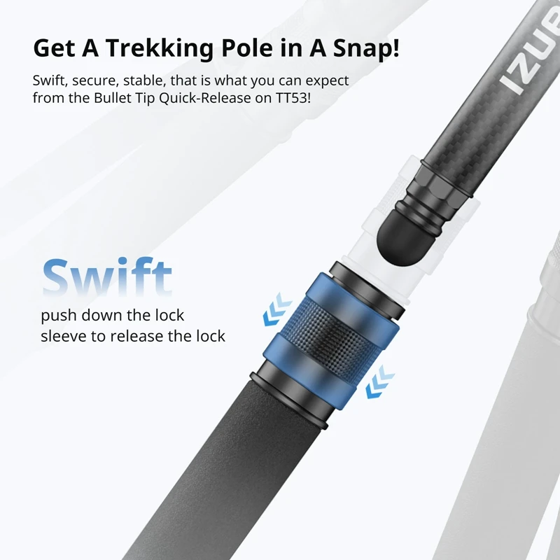 Ulanzi TT35 5-in-1 Hiking Stick Tripod Kit with Quick Release Ball 