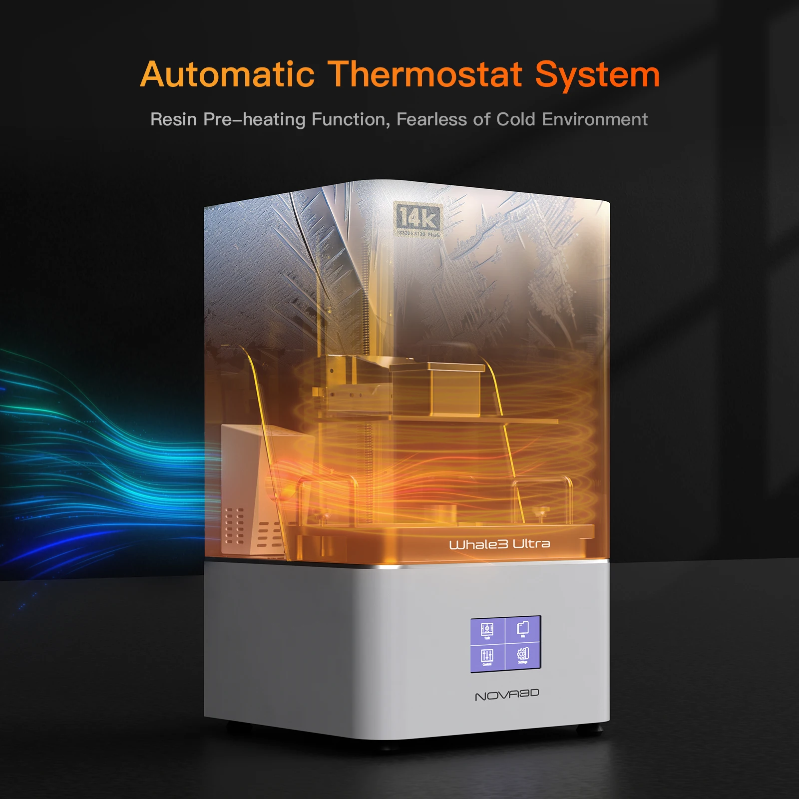 高速3DLCDプリンター,3D印刷機,樹脂加熱プリンター,whale3ウルトラ14k