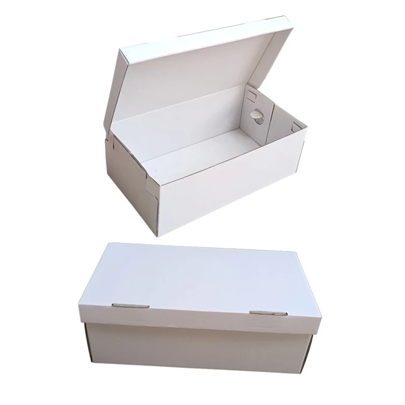 5Pcs Orange Cardboard Shoe Boxes Gift Package Carton Box