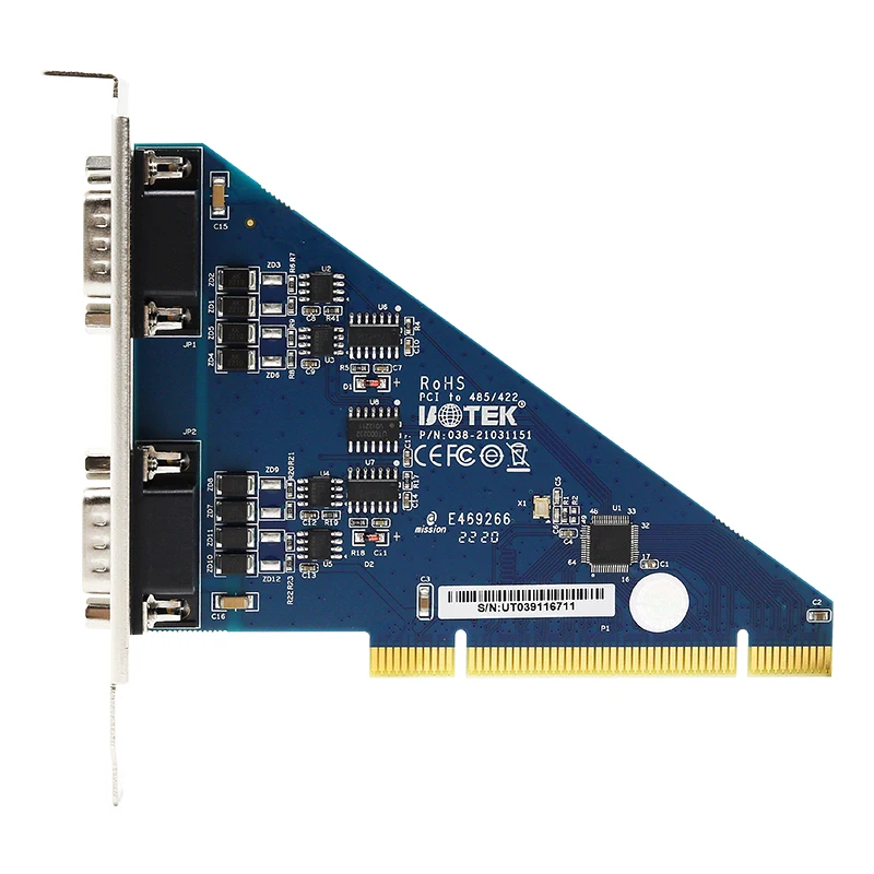 UOTEK, промышленный класс, PCI-фонарь, USB-карта, 2 порта RS485 RS422