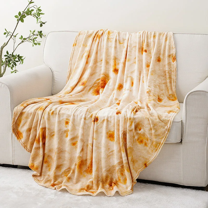 Battilo Tortilla Blanket Funny Food Throw Blankets For Bed Sofa Soft