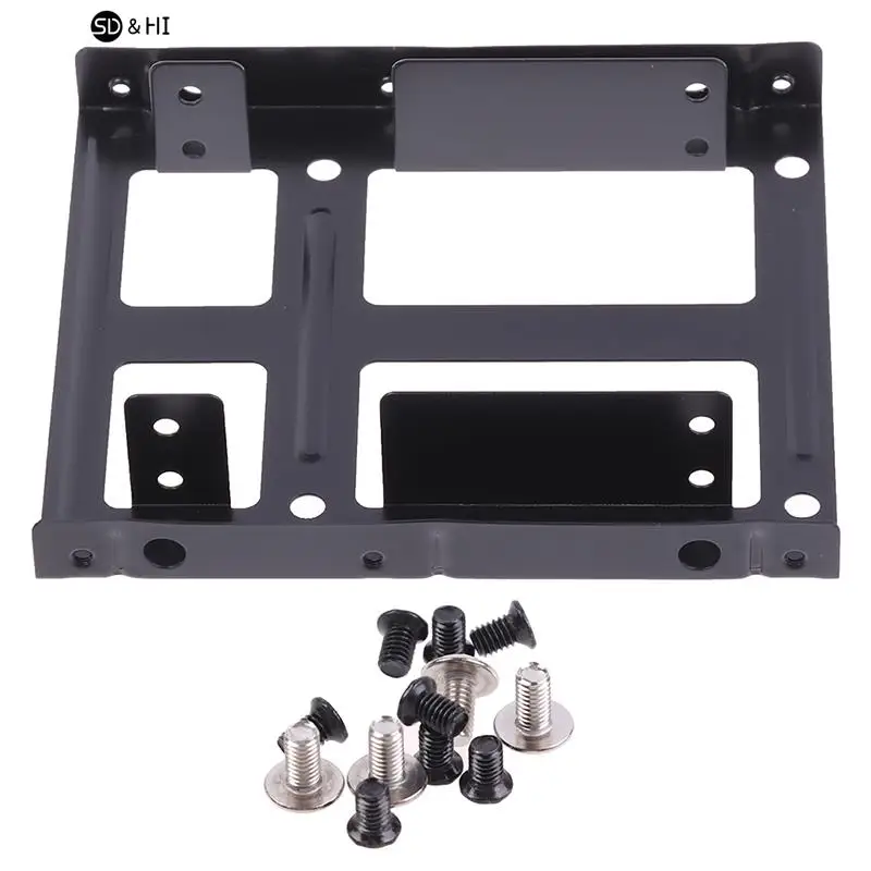 Dual Desktop SSD Suporte Kit, Suporte de Disco Rígido, Adaptador Interno, Disco Rígido, 2,5 a 3,5"