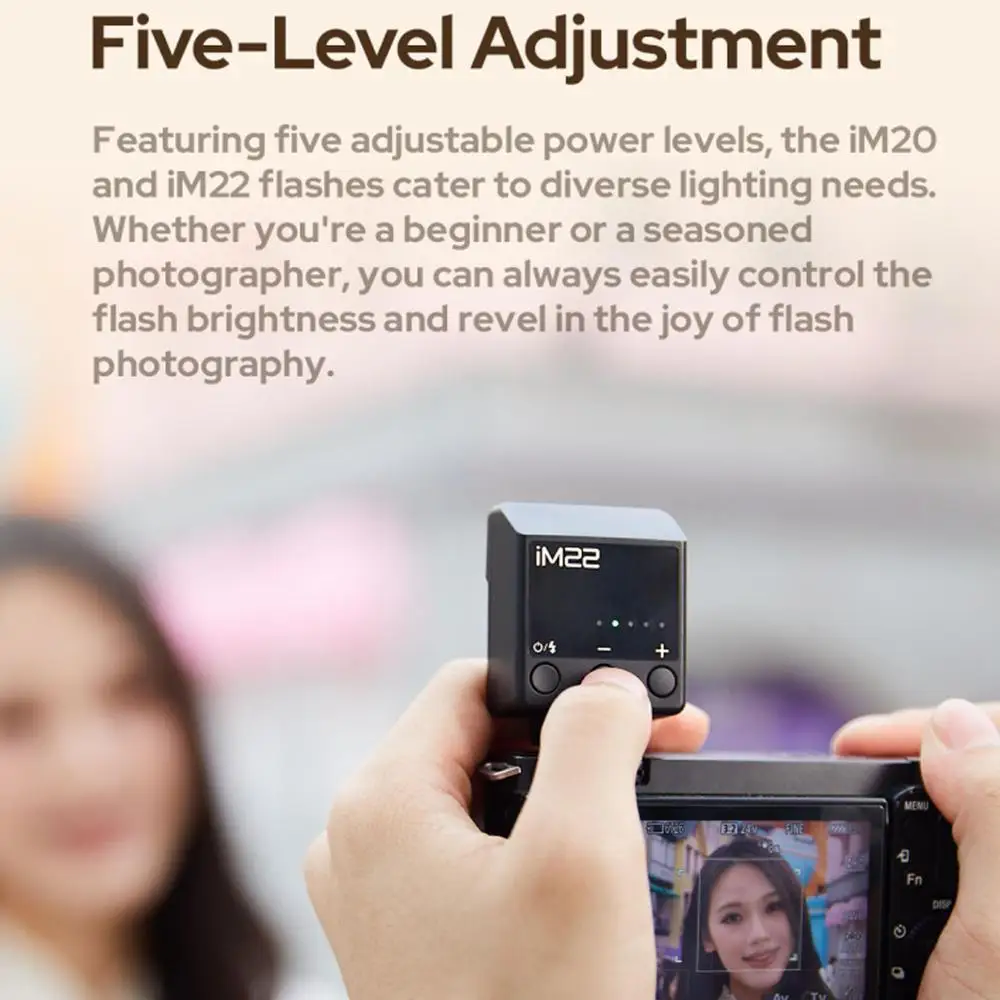 Godox IM20 Mini Manual Flash for Various Camera Models 5 Output Levels of Power