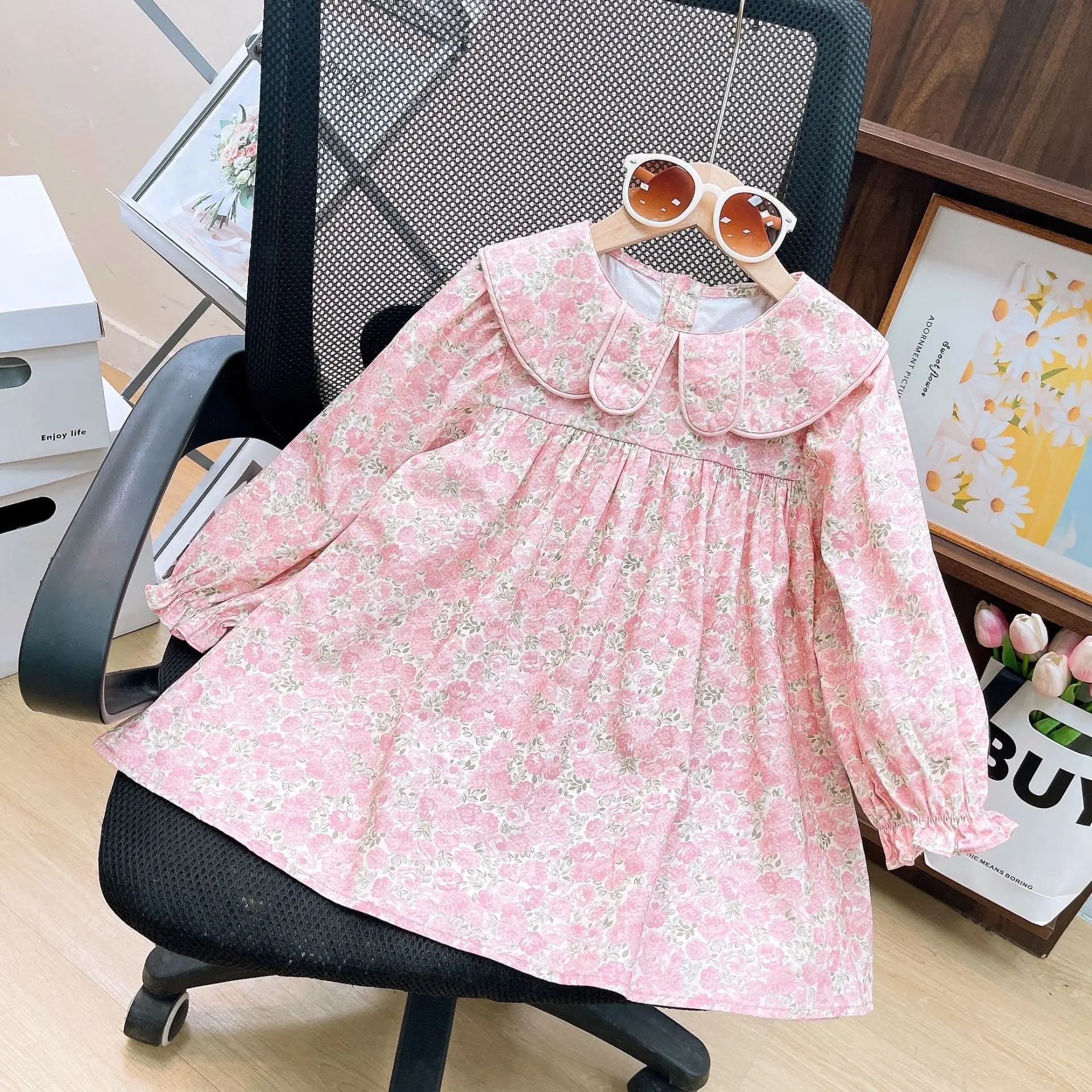 Floral Sweater Dress Set 5