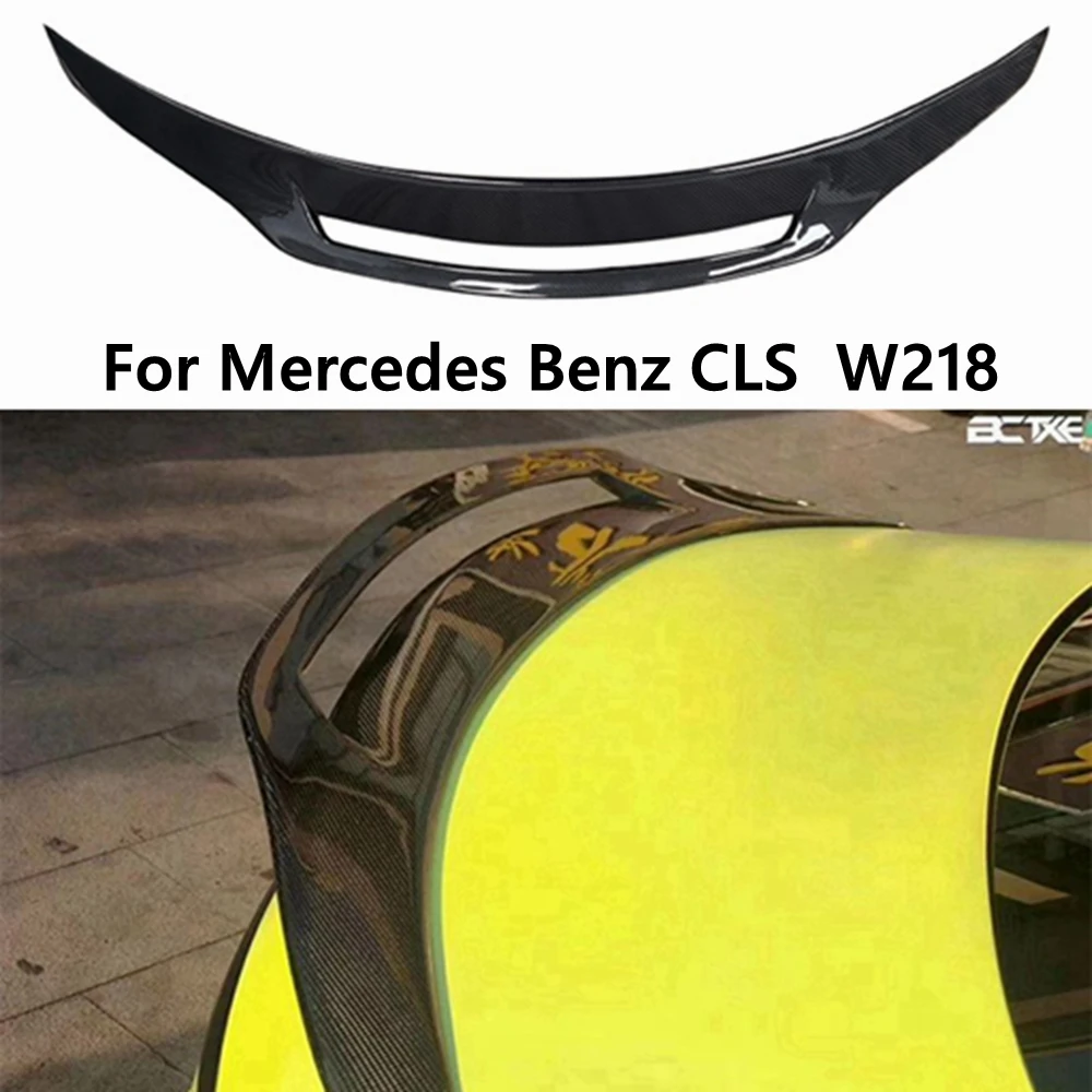 

For Mercedes-Benz CLS C218 W218 GT Style Carbon Fiber Rear Spoiler Trunk Wing 2011 2012 2013 2014 2015-2019 FRP Forged carbon