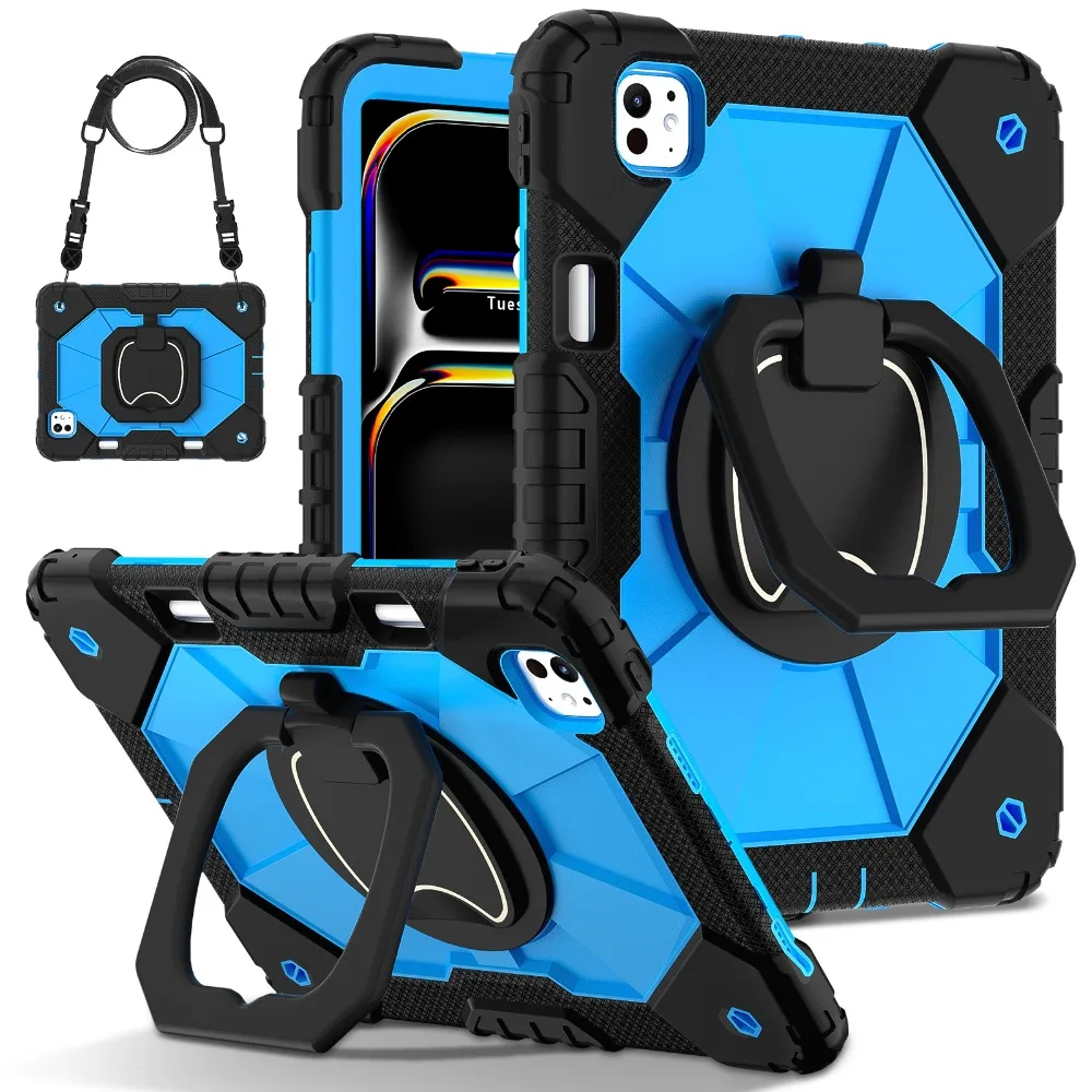 Shockproof Rotating Stand Tablet Case with Enhanced Protection
