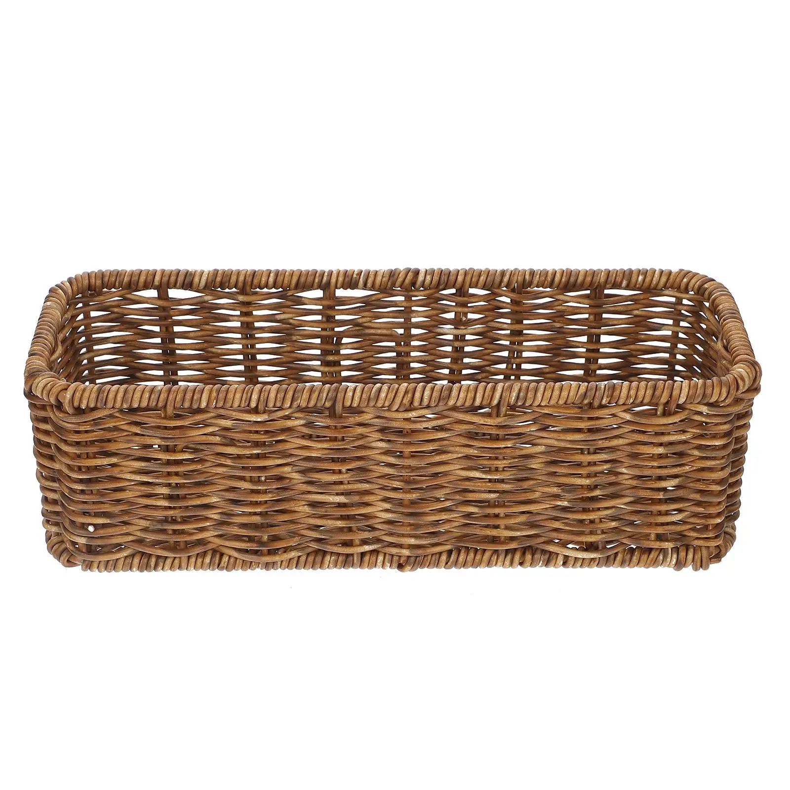 Basket Wicker Holder Tray Woven Guest Towel Toilet Bathroom Rattan Napkin Rectangular Organizermakeup Decorative Basketsstorage wicker basket holder