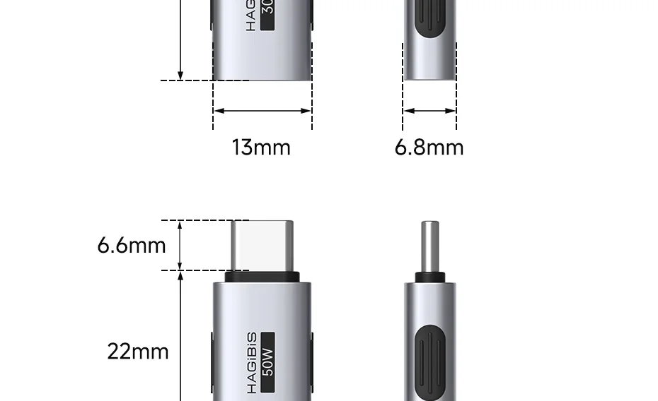 Hagibis Lightning & USB-C Bidirectional Charging Adapter