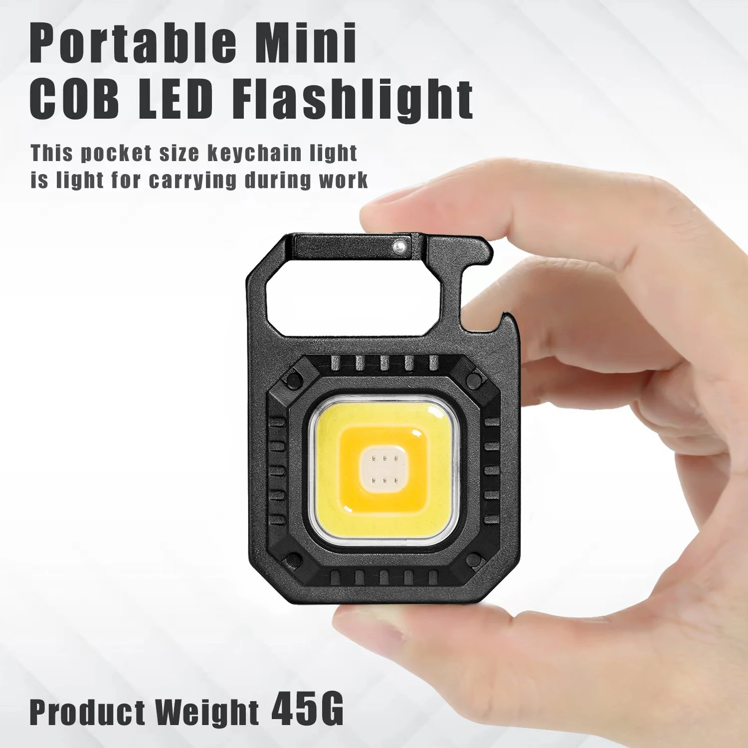 WUBEN G2 LED Mini Torcia 500 Lumen Portachiavi Luce Ricaricabile Portatile Magnetica Lampada COB