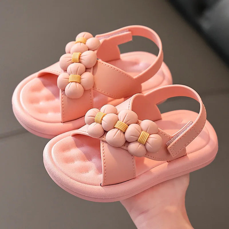 New Girl Sandals Toddler Sandals Summer Fashion Kids Baby Girls Big Pearl Princess for Little Big Girl's Shoes 2-9 Years
