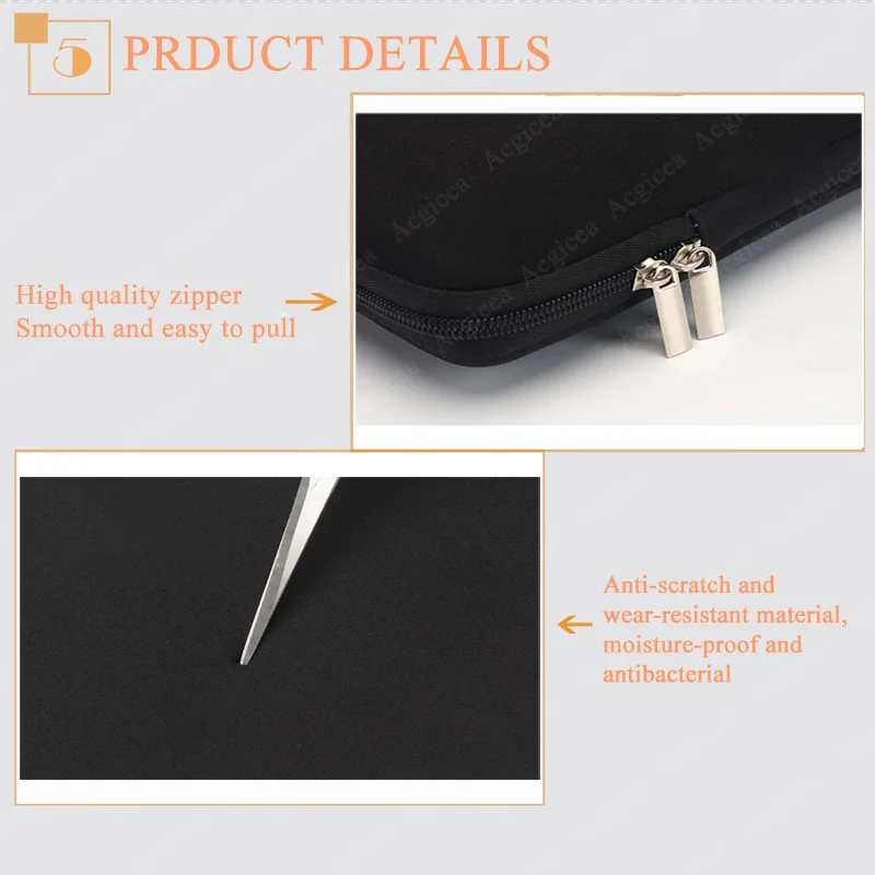 11-15.6 inches Soft Laptop Bag Sleeve 6
