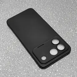 Soft TPU Matte Transparent Phone Case - Silicone Protective Shell for Honor Win (Black )
