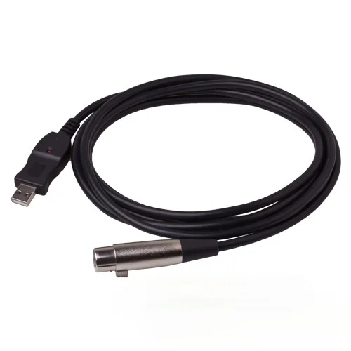 Cabo Usb para Microfone Xlr Adaptador de Áudio Cabo de Conexão Microfone 3m - Imagem 3