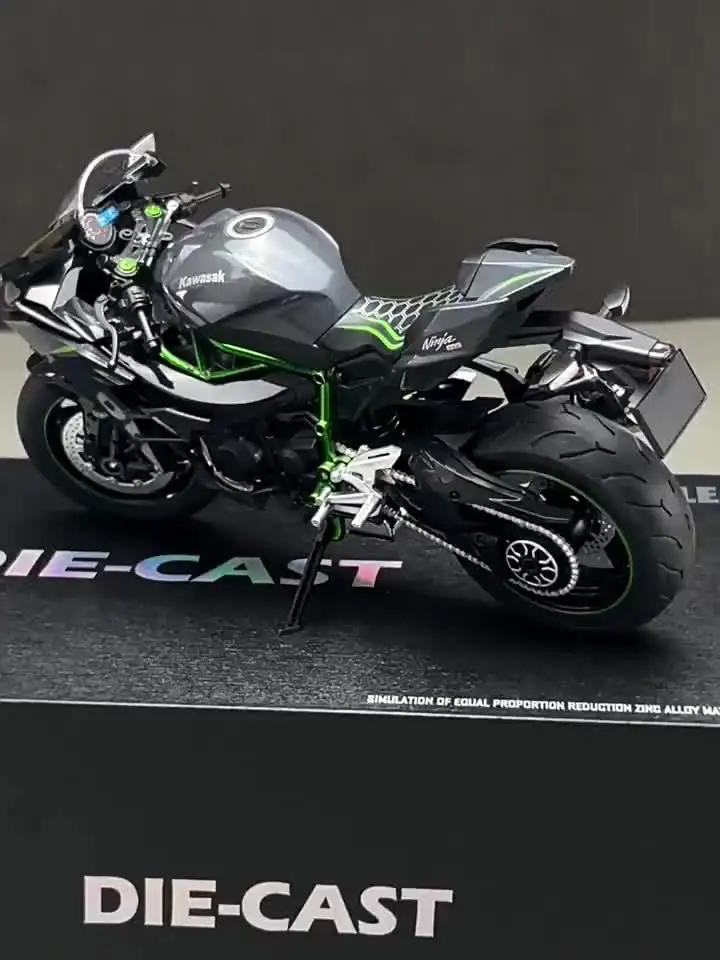 1:9 Scale Kawasaki Ninja H2R Gift box Alloy Diecast Exquisite