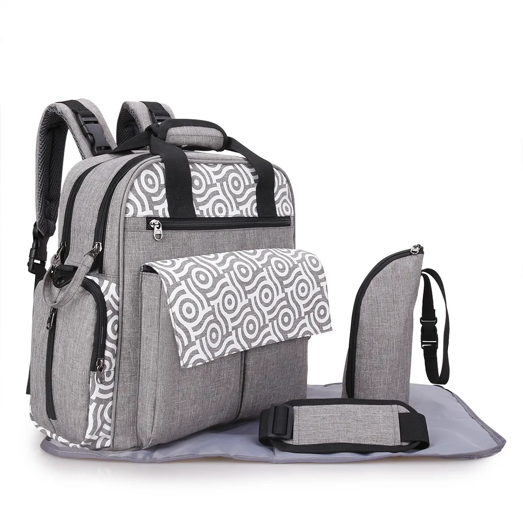 

The new multi-functional large-capacity mobile Mummy bag with diagonal shoulders can hang baby stroller luggage