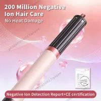 Styler capillaire 6 en 1, brosse à air ionique négative pour un bouclage automatique, sèche-cheveux, style salon, moins de frisottis, réduction des dommages causés par la chaleur 4