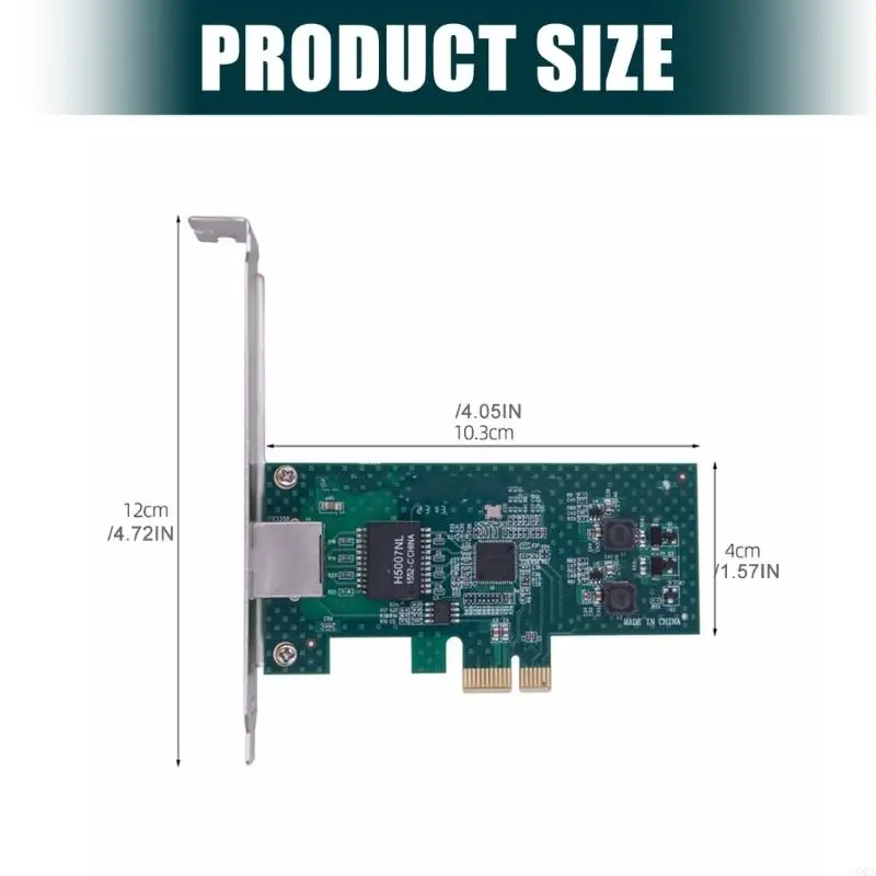 CORA PCIE 1X 이더넷 서버 어댑터 RJ45 기가비트 네트워킹 카드 로우 프로파일 브래킷이 있는 PCIE 1000M 이더넷 카드