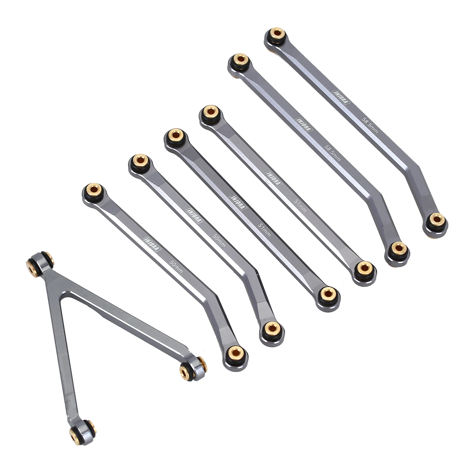 Scarico Dominator Maglie Telaio In Ottone INJORA Per SCX24 - Alta Distanza, Compatibili Con Gladiator E Dodge Power Wagon Maglie Telaio Ottone SCX24 - Foto 1