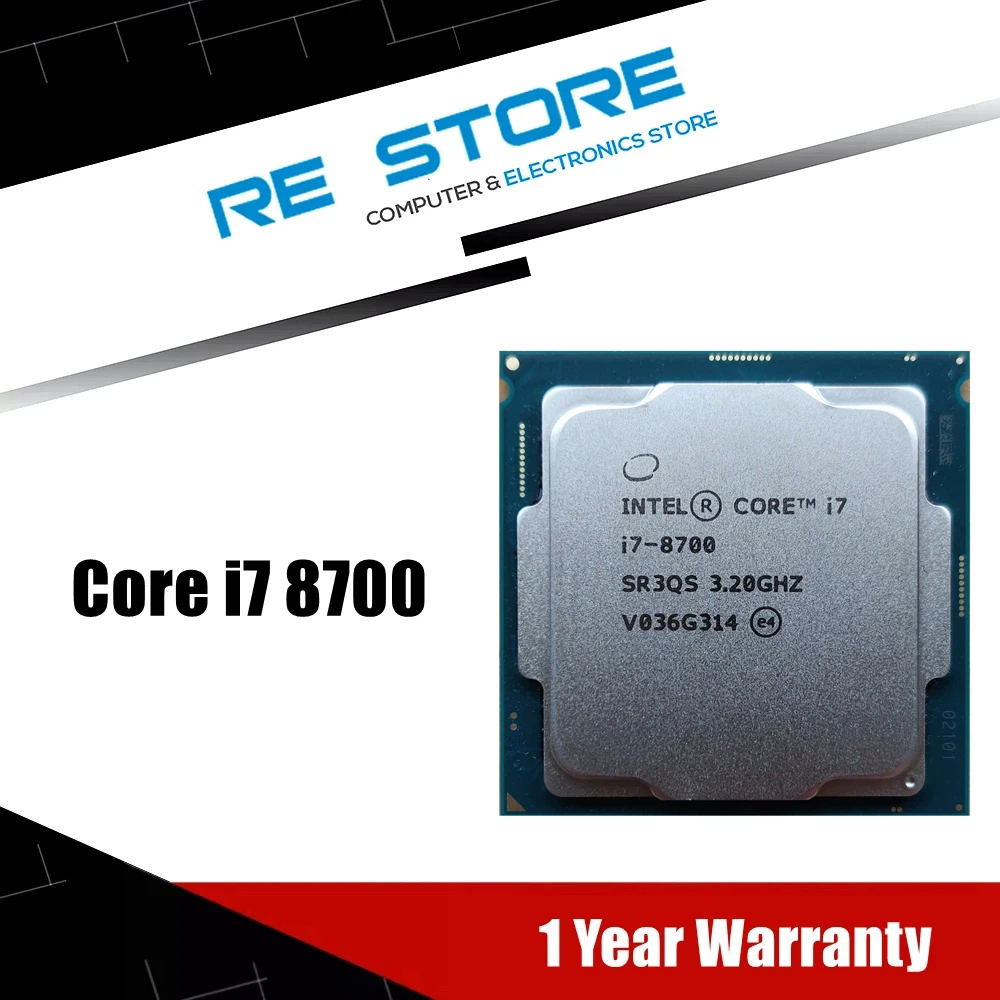 Intel Core I7 8700 3.2 Ghz Six-core Twelve-thread Cpu Processor 入庫 Intel LGA1151 8700 i7 Core PCパーツ