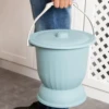 Household Spittoon with Lid Urine Bucket Bottle Portable Thickened Toilet Durable Chamber Pot for Kids Child Use Bedroom Night 1