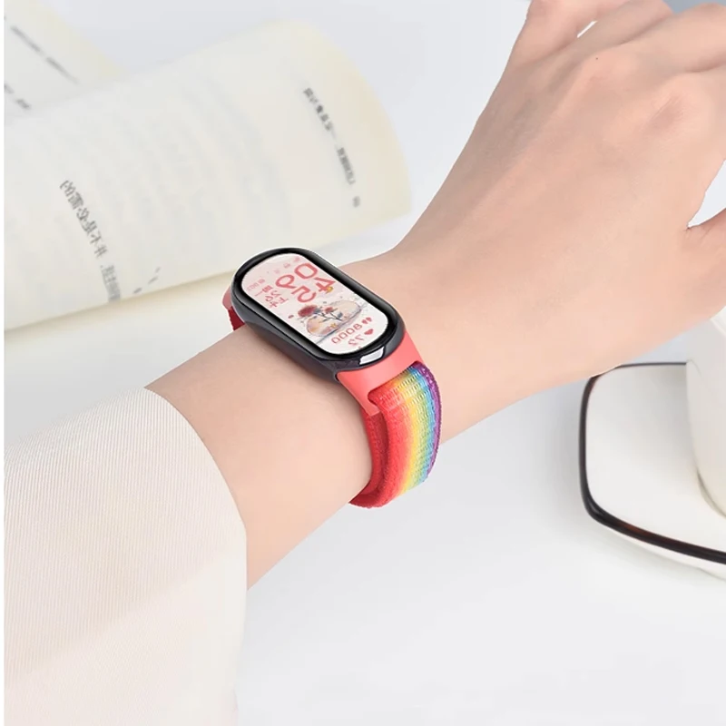 Milanese Loop For Xiaomi Mi Band 8 Strap Global Version Accessories  Smartwatch Belt Bracelet Pulseira Correa Miband 8 NFC Strap,Black