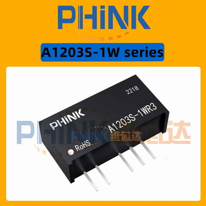 A1203S-1W DC-DC Isolated Power Supply Module 12V to 3.3V Output/Decrease A1203S-1WR2