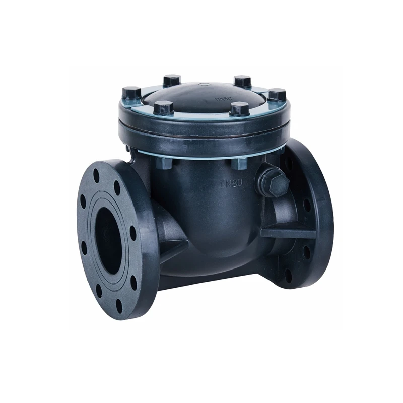 

China high quality DN15mm to DN300mm swing type plastic FRPP check valve