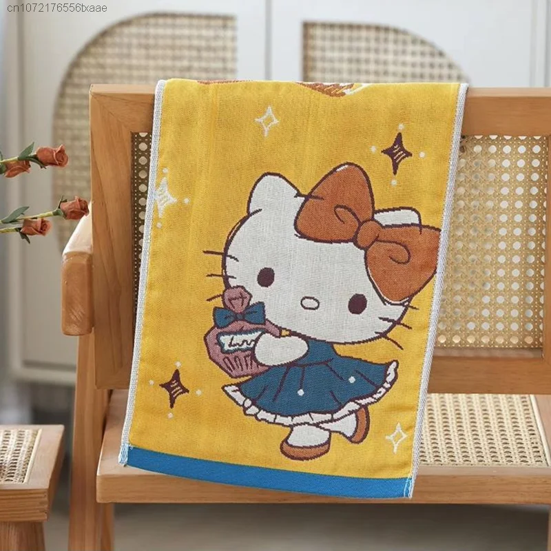 5 Piece Set Sanrio Hello Kitty Cartoon Face Towels cotton towel,cotton face towels,face towel