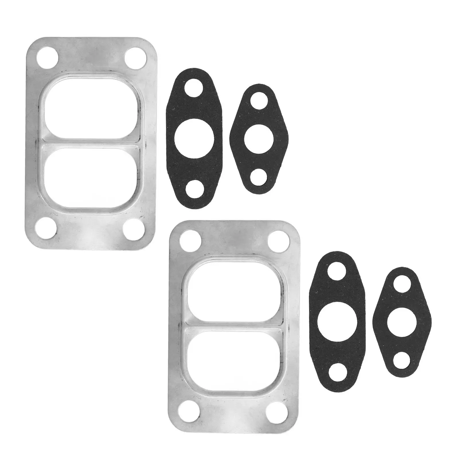 Car Accessories 2 Pcs Gasket Set charger Oil Inlet Outlet Divided Gasket Oil Drain Feed Kit Fit for holset HX35W HX40