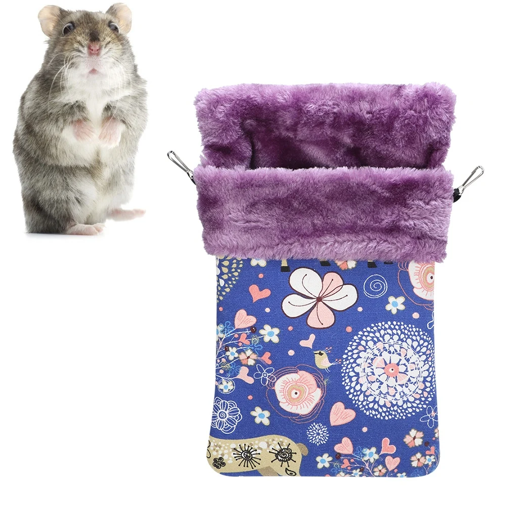 Thicken Flannelette Canvas Small Pets Sleeping Bag Warm Nest House Bed For Squirrel/Hamster/Sugar Glider/Mink/Flying SquirrelM