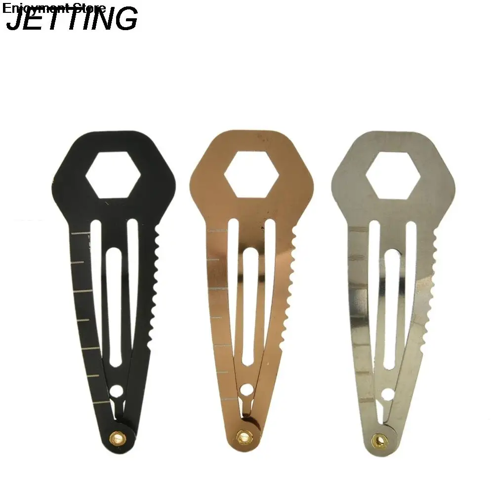 HOT Portable Multi Purpose Safety Credit Card Survival Knife Hairpin Hairclips Sports Barrettes Outdoor Hand Clips Tool