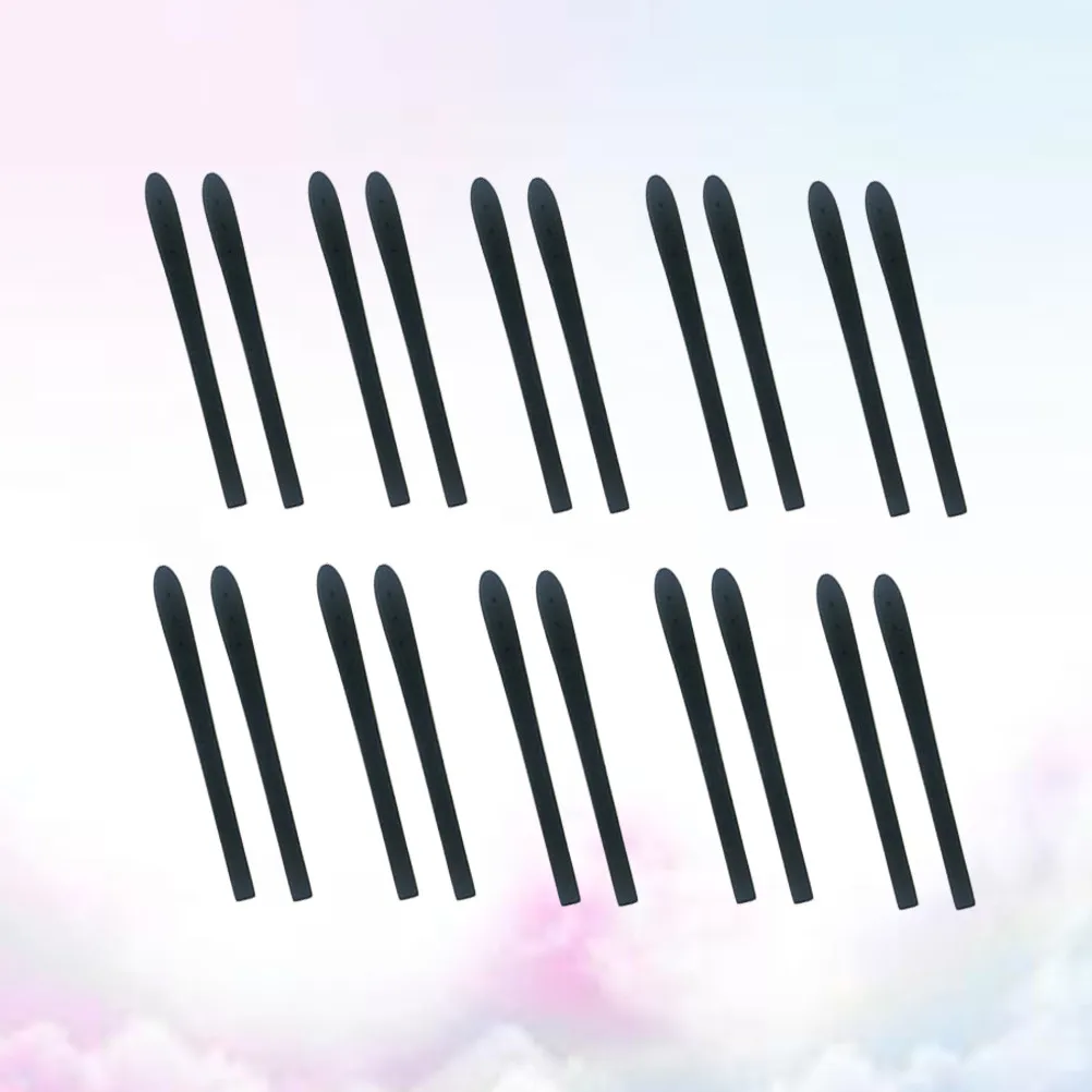 10쌍의 유연한 실리콘 안경다리 커버, 미끄럼 방지 교체용 다리 슬리브, 땀 방지, 내열성, 부드럽고 안전한 안경용품
