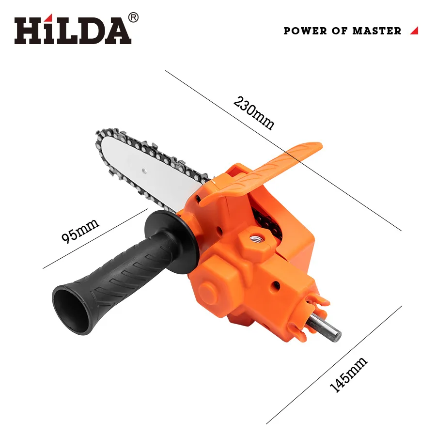 Electric Drill Converter Into Electric Chain Saw Portable Pruning Saw 4 Inch Chainsaw Bracket for Drills Wood work Tool