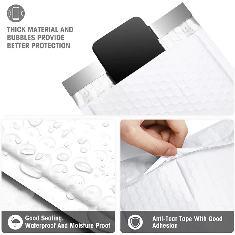 11x13/11x15CM Bubble Mailer 10PCS Self-Seal Packaging Small Business Supplies Padded Envelopes Bubble Envelopes Mailing Bags