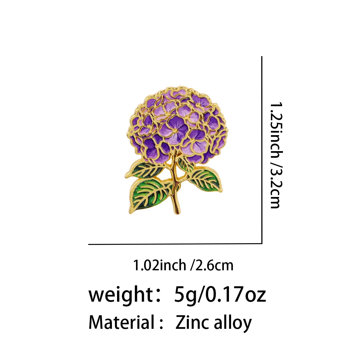Floral Enamel Brooches - Trendy Lapel Pin Accessories