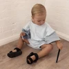 2024 Summer Newborn Baby Boys Girls Oversized Rompers Unisex Romper For Babies Solid Cotton Short Sleeve Bodysuit Jumpsuits 5
