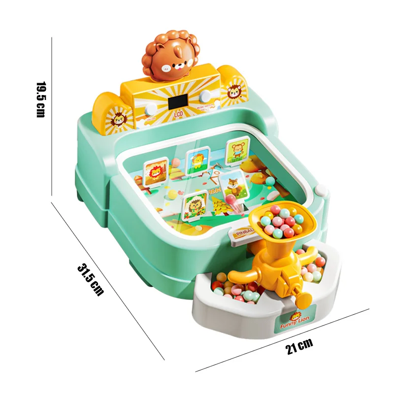 Children's Marbles Toy Kids Ball Shooting LCD Scoring Table Game Cartoon Girl Education With Music Party Room Birthday Gifts 6