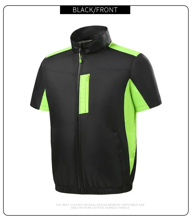 Unisex Kühlweste USB-Aufladbar Luftgekühlte Atmungsaktive Motorrad-Fahrweste für Outdoor-Arbeit Sommer-Kühljacke – Detail 13