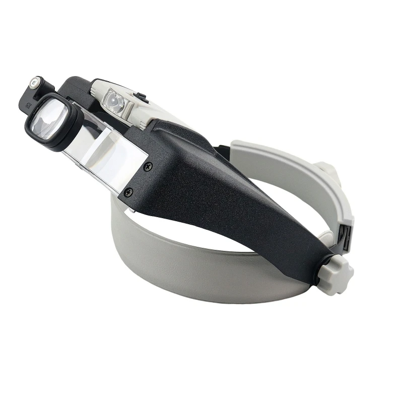2 LED Headband Headset Head Lamp Light Jeweler Magnifier Glass Loupe jewelry magnifier jeweler repair magnifier jewelry magnifying glass magnifying glass soldering magnifier soldering repair magnifier headband magnifier head wearing magnifier magnifying glass lamp reading magnifier