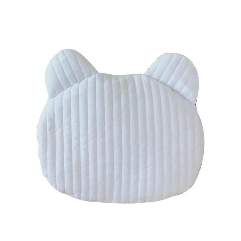 Bear Rabbit Baby Pillow Cotton Flat Pillow Breathable Newborn Infants for Head Support Cushion 4