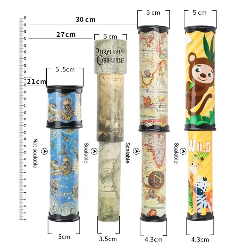 Classic Magic Kaleidoscope Scalable Adjustable Rotation Kaleidoscope Changeful Fancy Colored World Toy Kids Educational Toy