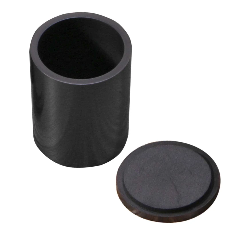 Smelting Furnace Graphite Crucible with Lid Metal Melting for Jewelry Corrosion Oxidation High Temperature Resistance