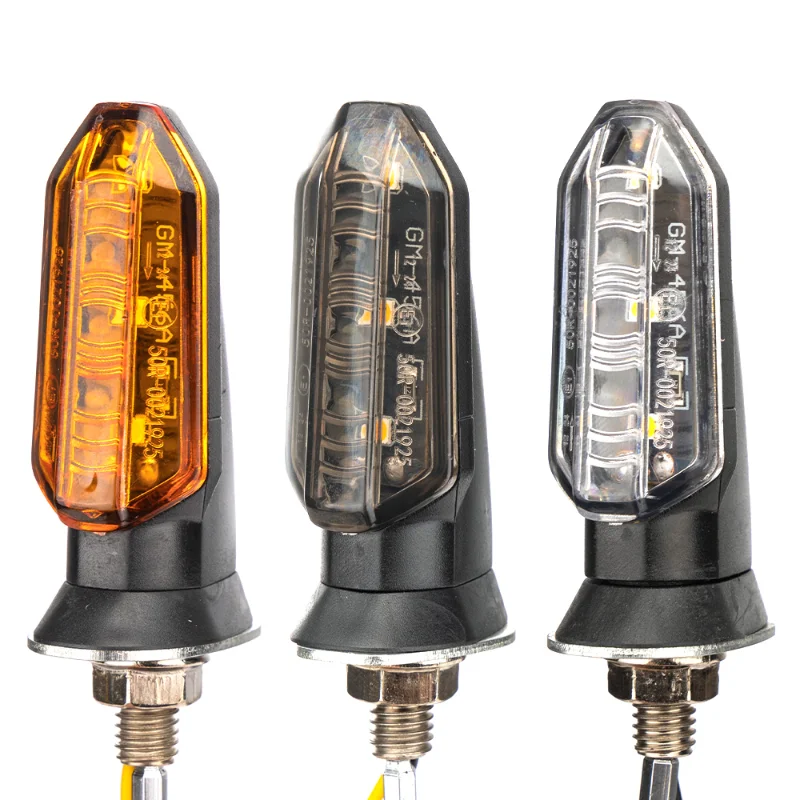 

For Honda for Suzuki Motorcycle LED Turn Signals Lights 12V Flasher Amber Flashing Light Blinker Waterproof Signal Lamp 8mm Bolt