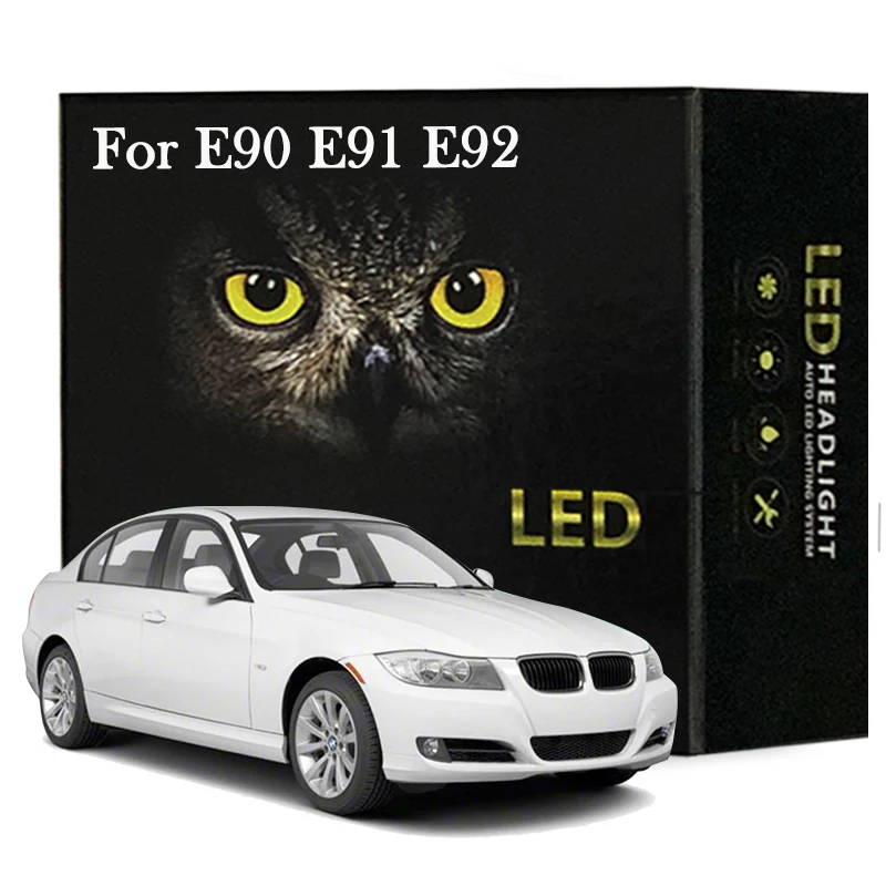 

Led Interior Light Kit For BMW 3 Series E90 E91 E92 Sedan Touring Coupe LED Dome Map Door Light Canbus