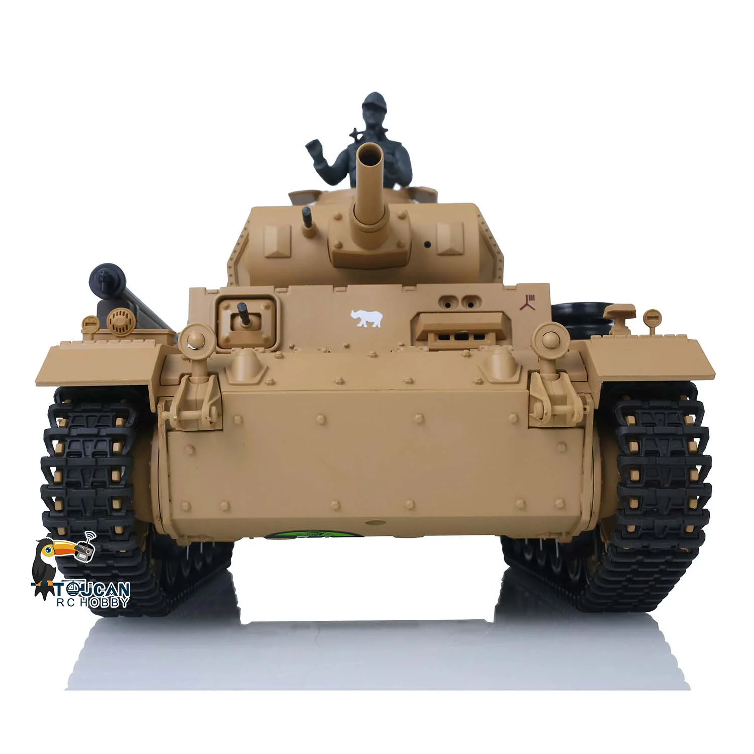 헝롱 1/16 스케일 7.0 플라스틱 독일 팬저 III H RTR RC 탱크 모델 3849 무선 조종 자동차 BB 슈팅 연기 유닛 TH17363