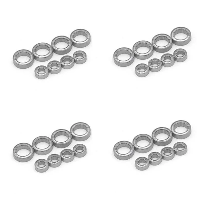 

32Pcs Ball Bearings 4X8x3mm 8X12X3.5Mm For HSP Himoto E18 Wltoys 1/18 RC Car Spare Parts A949 A959 A969 A979