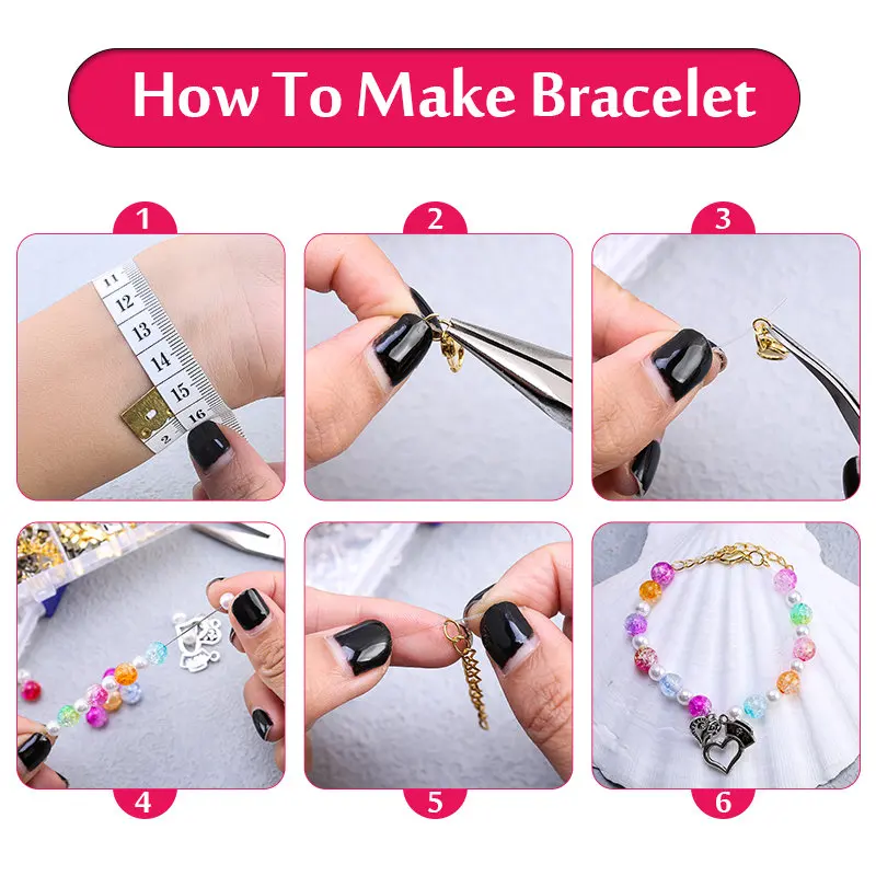 DIY Jewelry Making Tools: Open Jump Rings, Lobster Clasps, Crimp Beads, Earring Hooks for Craft Repair & Beginners - 3